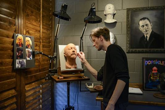Arjen Tuiten, special effects make up artist, in zijn werkruimte. Tuiten is genomineerd voor een Oscar voor zijn werk voor de film ‘Wonder’.