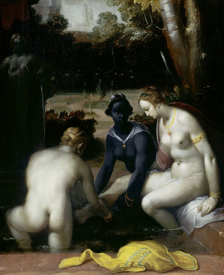 Cornelis Cornelisz. van Haarlem, Het toilet van Batheba (1594). Beeld Rijksmuseum