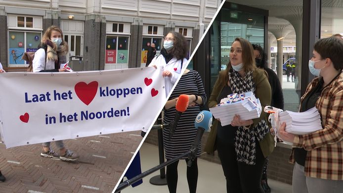 Foto ter illustratie. Een afvaardiging van het UMCG heeft eerder in Den Haag de petitie 'Laat UMCG een (kinder)hartcentrum blijven' aangeboden. Die petitie moet er voor zorgen dat het kinderhartcentrum van het ziekenhuis open blijft.