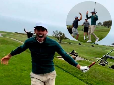 Gareth Bale slaat eerste hole-in-one en gaat compleet uit zijn dak: ‘Een video voor de eeuwigheid’