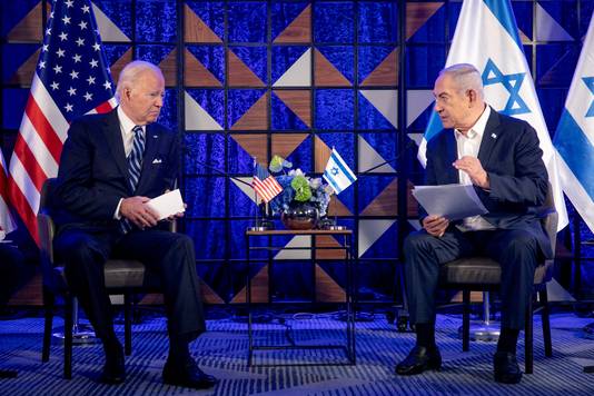  Biden en Netanyahu (archiefbeeld).