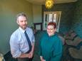 Patrick en Marloes in het restaurantgedeelte in het pand aan de Pastoriestraat. „We beginnen klein. Als het eenmaal loopt, kunnen we uitbreiden", aldus Marloes.