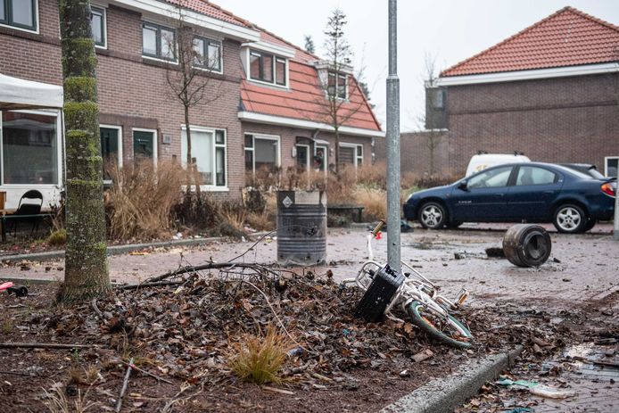 Een dag na dato ligt de Gersstraat er verlaten bij