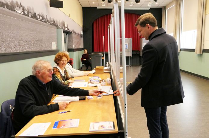 Ook wethouder Jack Werkman ontkomt niet aan de controle van het identiteitsbewijs.
