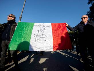 5000 betogers in Rome tegen coronamaatregelen