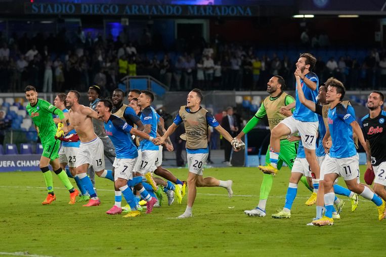 Blijdschap bij Napoli. Beeld AP