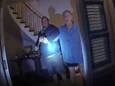 Archiefbeeld. De bodycam van de agent die de aanval van David DePape op Paul Pelosi filmt. (28/10/22)
