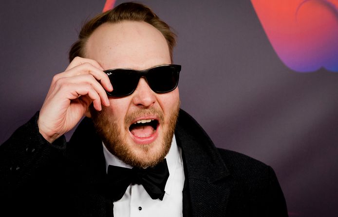 Arjen Lubach tijdens het Boekenbal in Paradiso.