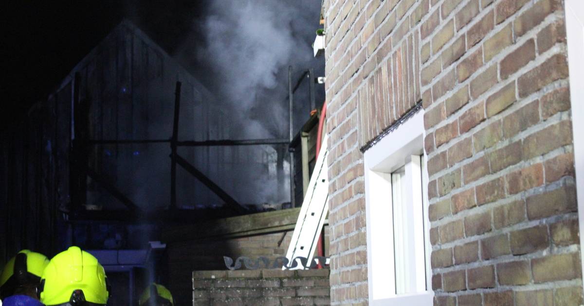 Schade door brand bij woning in Colijnsplaat