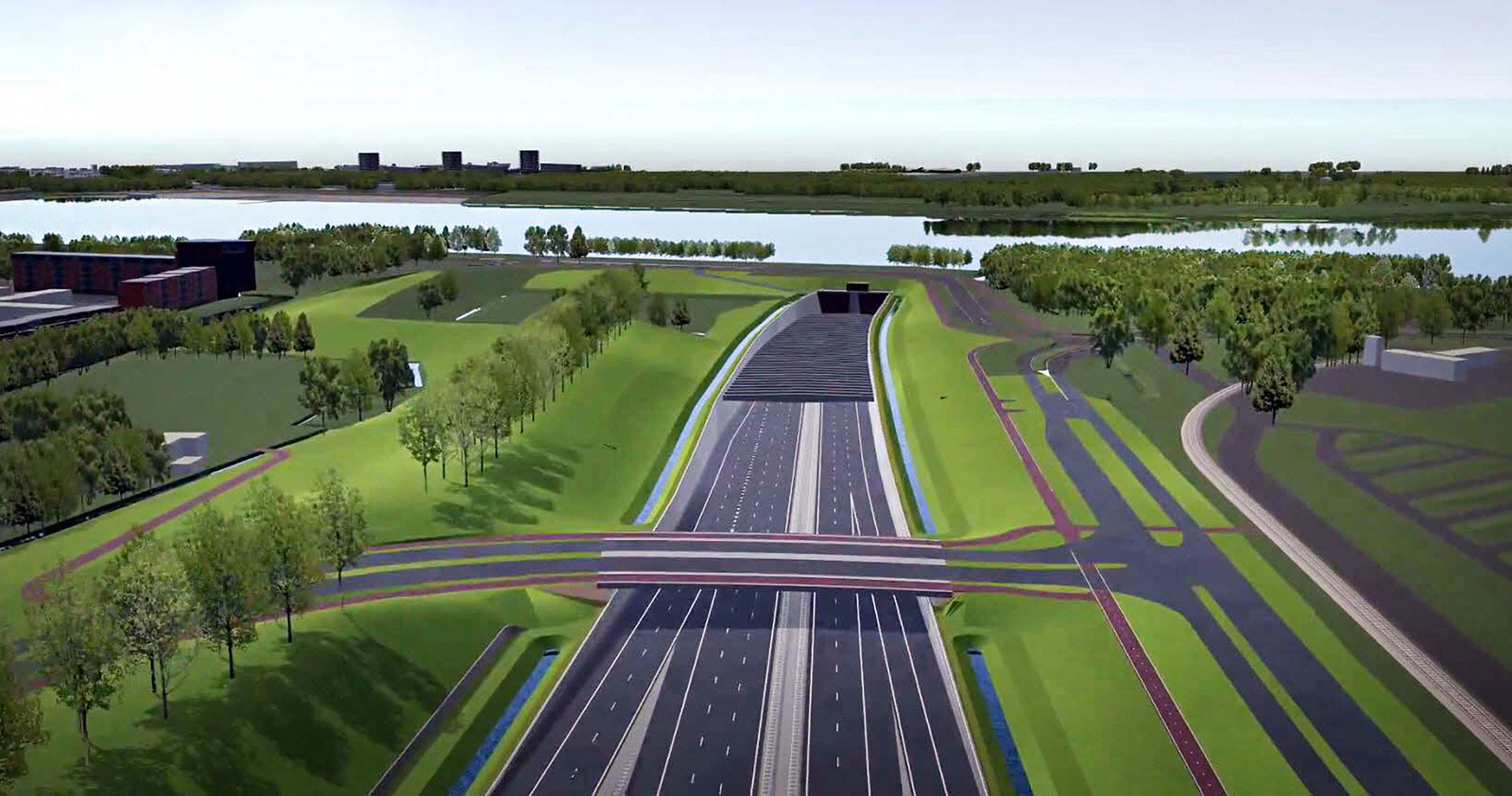 Weg vrij voor gloednieuwe A24; meningen verdeeld over komst Blankenburgtunnel Foto AD.nl