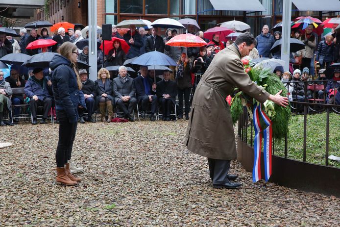 Een eerdere herdenking van het bombardement op Nijmegen.