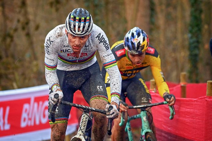 Mathieu van der Poel en Wout van Aert.