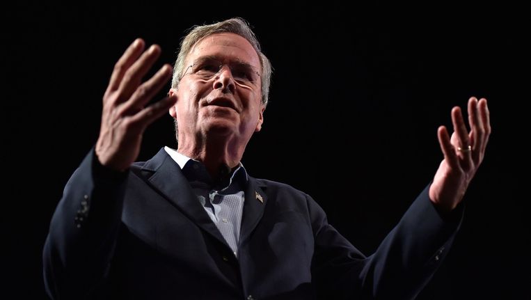 Jeb Bush tijdens een toespraak in Nevada. Beeld afp