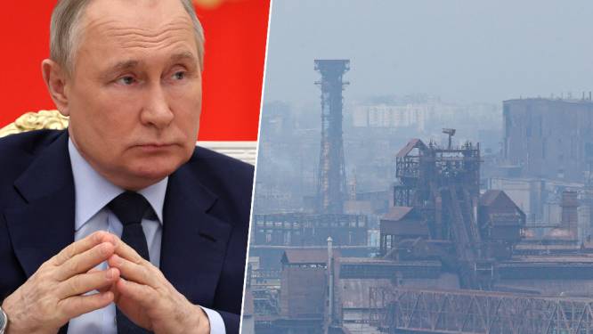 Poetin besluit staalfabriek in Marioepol niet te bestormen, maar beveelt blokkade waarlangs "geen vlieg" kan ontsnappen