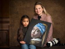 In Het Mauritshuis wordt Yanovah (8) uit Hengelo herkend als Meisje met de parel
