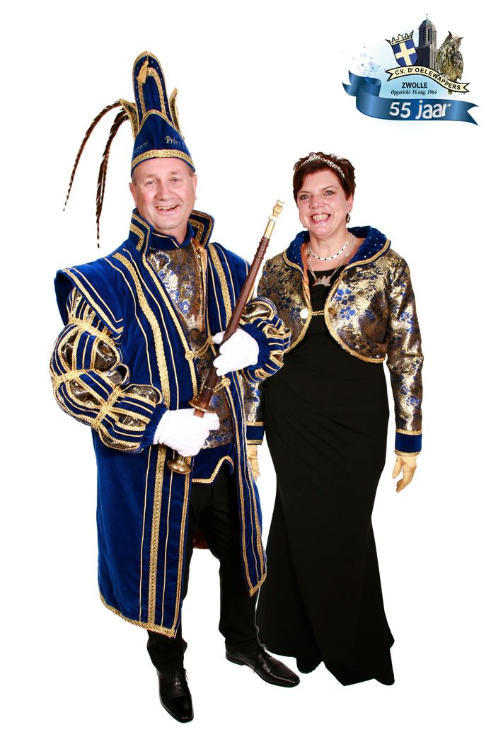 Prinsenpaar André en Femmy Eikenaar.