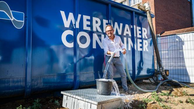 Nood aan fris en gratis water? In pioniersstad Leuven kan je gaan tappen aan een bouwwerf: “Iedereen welkom, van onze groendienst tot de hobbytuinier”