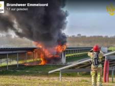 Veel onduidelijk bij brand op zonnepark