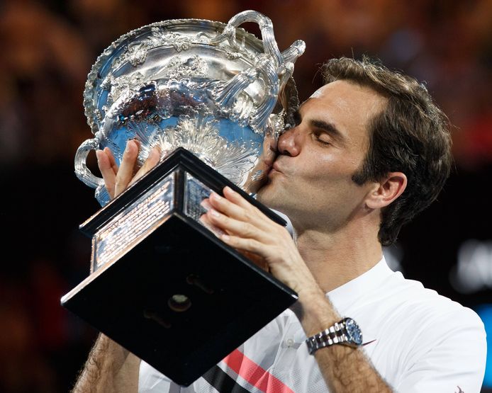 Roger Federer won zes keer 'zijn' Australian Open.