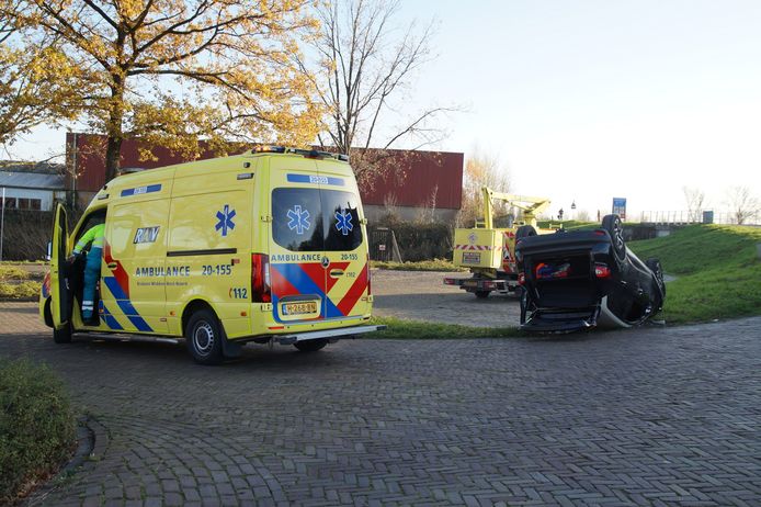 De ambulance kwam ter plaatse.