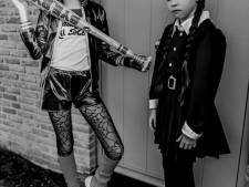 Wednesday Addams en Harley Quinn gespot in Wondelgem