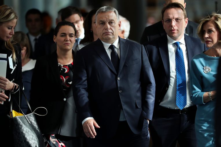 De Hongaarse premier Viktor Orbán is uitgegroeid tot het zwarte schaap van de EU.  Beeld AP
