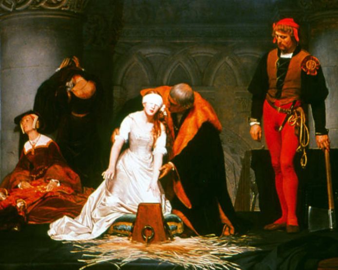 De executie van Jane Grey.