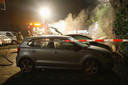 Op exact dezelfde plek in Berghem als in augustus brandden twee auto's uit.