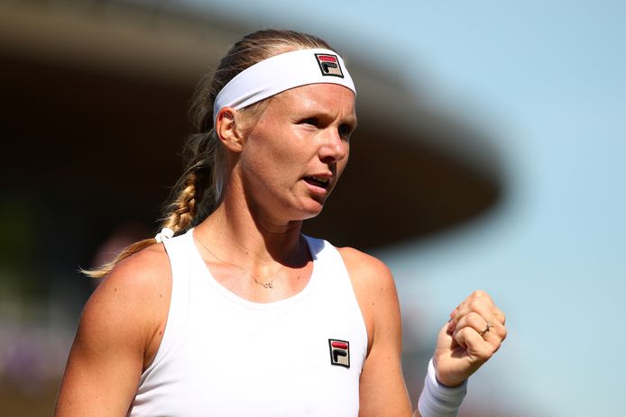 Kiki Bertens op Wimbledon.