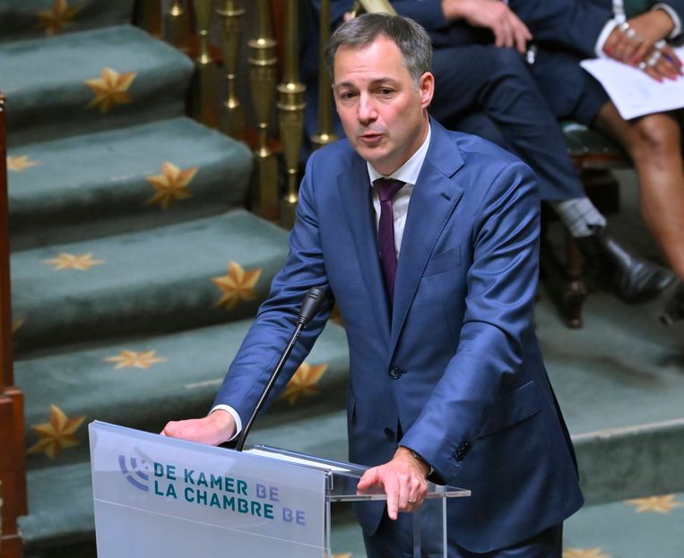 Premier Alexander De Croo.  Beeld Photo News