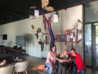 Vleesboom van expositie Wouter Deprez staat in cafetaria van woonzorgcentrum Ter Beke