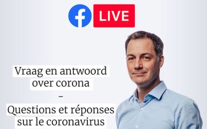 Premier Alexander De Croo geeft vanavond antwoord op vragen over de coronacrisis.