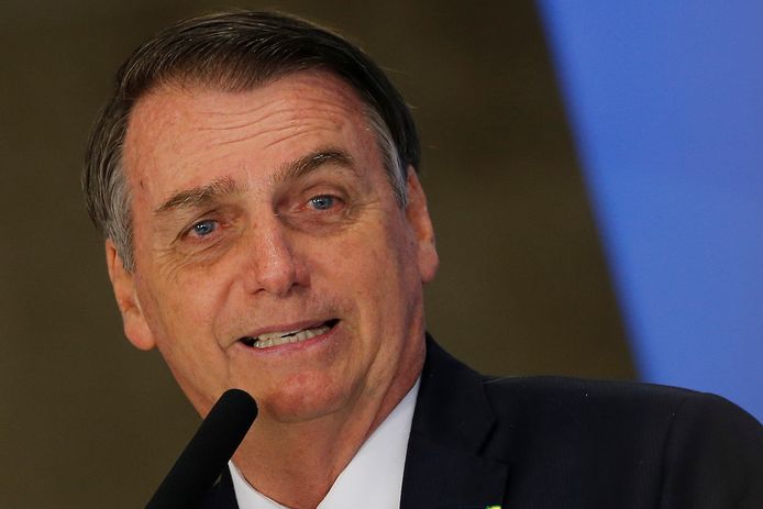 De Braziliaanse president Jair Bolsonaro.