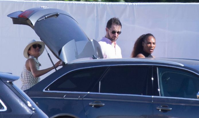 Meghan Markle,  Alexis Ohanian en Serena Williams
