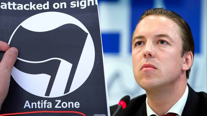 Sam Van Rooy hekelt bedreigende flyers van Antifa op universiteit