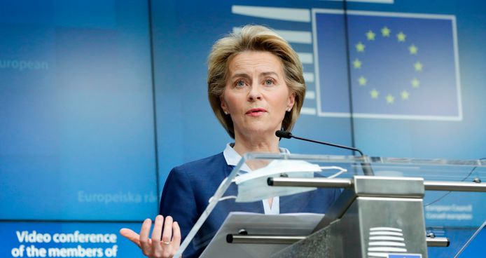Europees Commissievoorzitter Ursula Von Der Leyen.