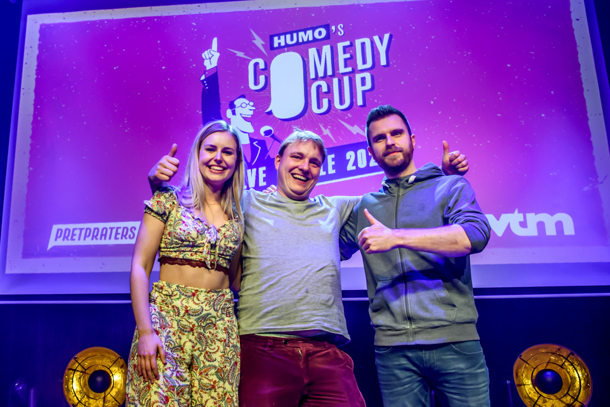 Finalisten Humo's Comedy Cup 2021 Beeld Geert Van de Velde