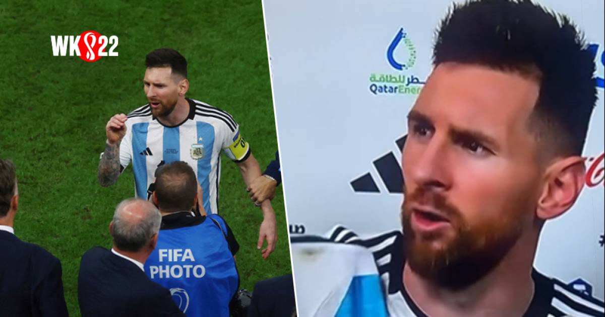La fustigazione di Messi, che prende in giro anche Louis van Gaal, perché non lo abbiamo visto spesso: “Cosa guardi, idiota?”  |  Coppa del mondo di calcio