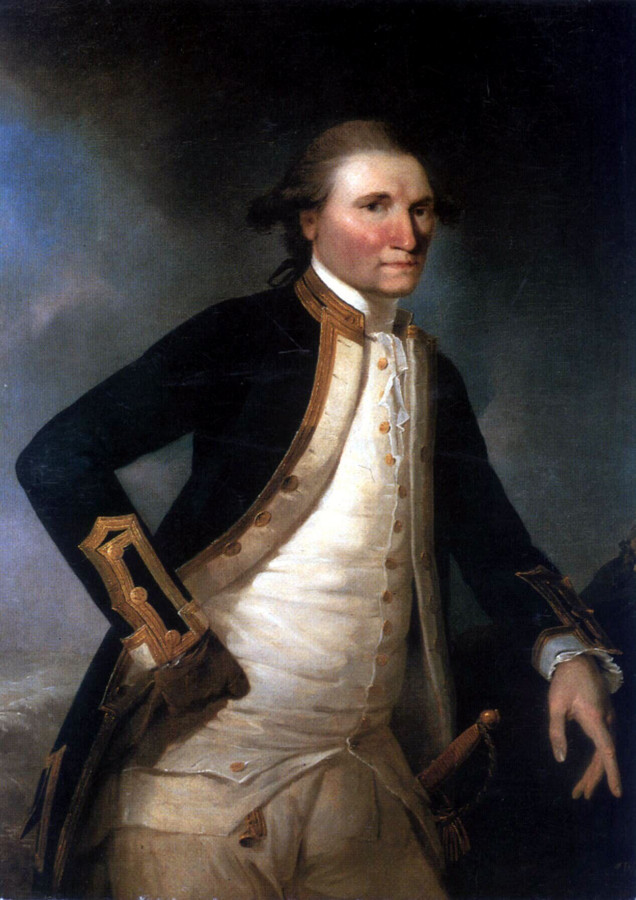 Een portret van James Cook uit 1782 van John Webber.