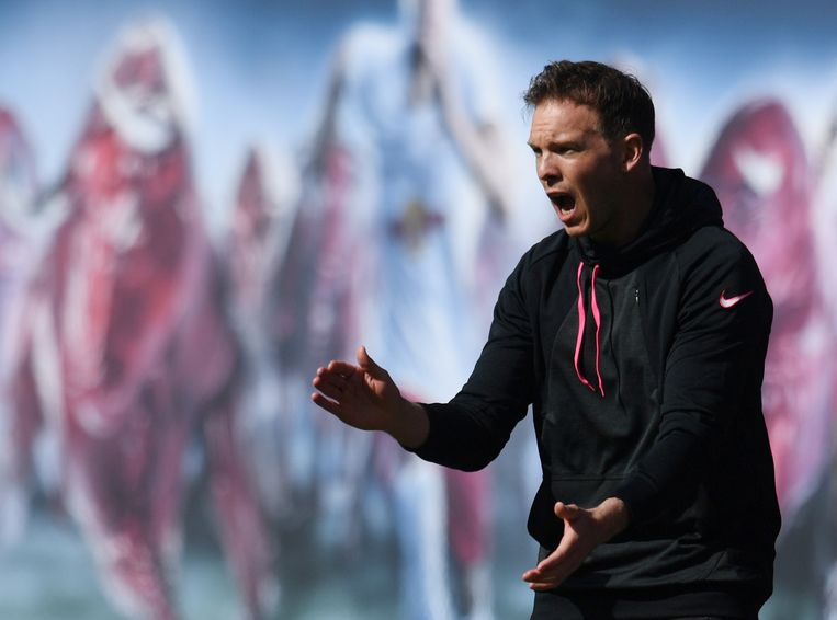 Trainer van RB Leipzig en toekomstig trainer van Bayern Julian Nagelsmann. Beeld Pool via REUTERS