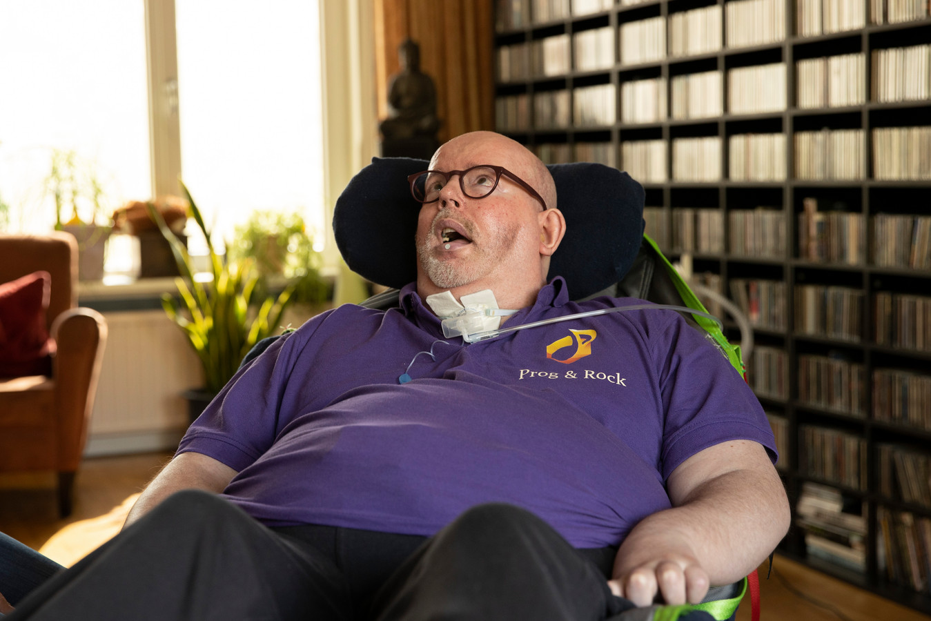 Verlamde Dick is weer thuis met