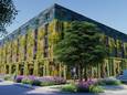 Impressie van ‘House of Europe - Hart van Brabant’, een accommodatie voor honderden arbeidsmigranten aan de Rielseweg in Tilburg, op de plek waar tot voor kort horecazaak De Heidehoeve stond.