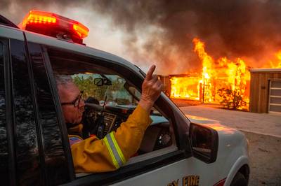 Harde storm verspreidt vuur in noorden Californië: 270.000 mensen geëvacueerd