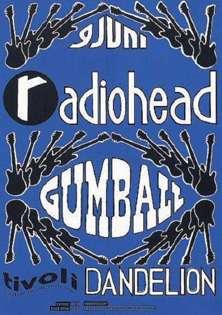 null Beeld Poster voor een concert van Radiohead.
