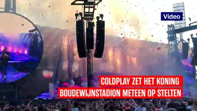 Reusachtige ballonnen en confetti: Coldplay zet het Koning Boudewijnstadion meteen op stelten