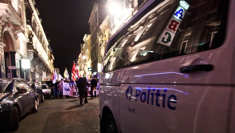 Nsv Optocht En Tegenbetoging In Gent De Morgen