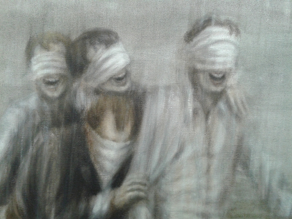 De Blinden - Helmut Stallaerts Beeld Gallerie Albert Baronian
