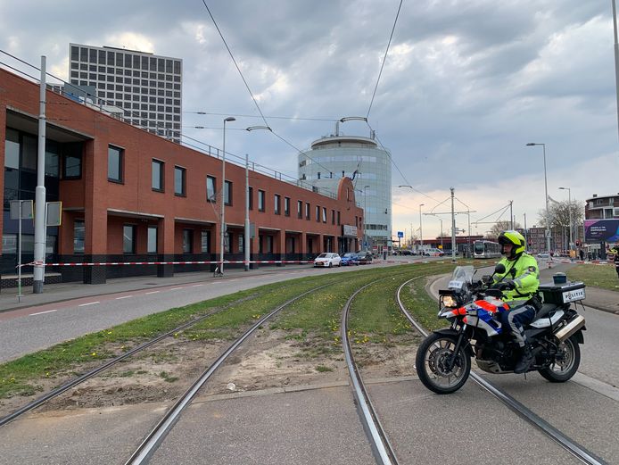 Het gebied rond politiebureau Marconiplein was korte tijd afgezet.