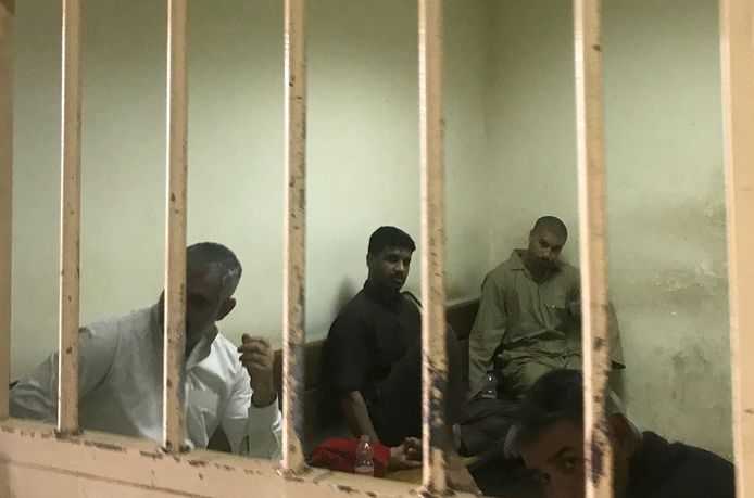 De cel in Bagdad waar de Belgische jihadstrijder Tarik Jadaoun zijn doodvonnis afwachtte.