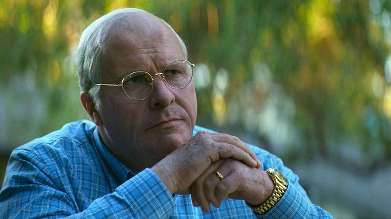 Christian Bale als Dick Cheney in 'Vice'.  Beeld Annapurna Pictures
